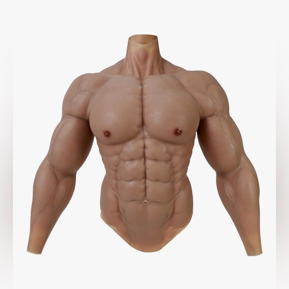 SMITIZEN Silicone Muscle Suit Upgraded Version Male Chest with Arms Realistic